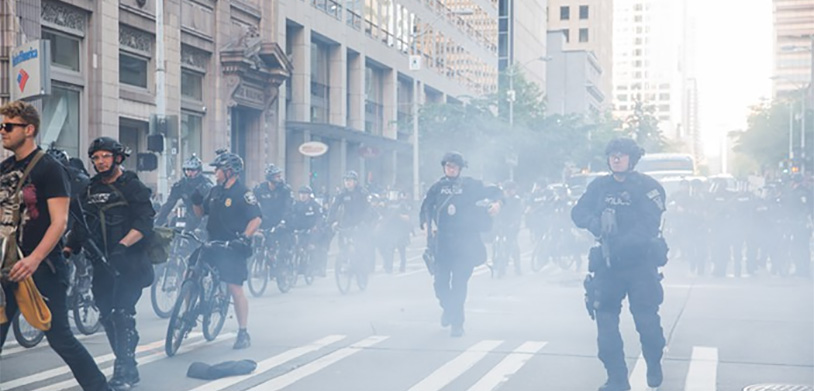 Seattle Police Blast Balls