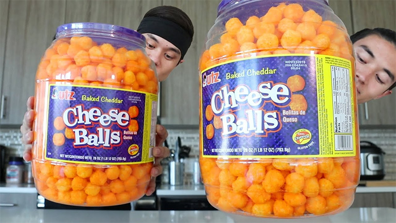 This Double Cheese Ball Barrel Challenge Is Upsetting